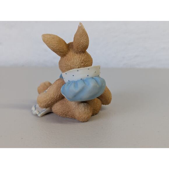 My Blushing Bunnies Tea for Two is More Special with You Enesco Figurine Rabbit - Picture 3 of 7